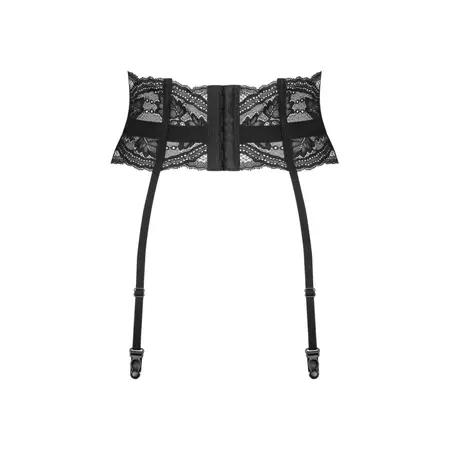 Obsessive Nutris Black Lace Garter Belt XS/S - Adjustable, Elegant Design
