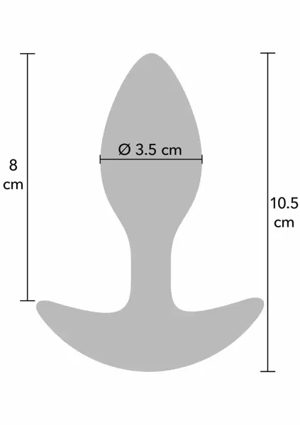 Hidden Desire Extreme Weighted Anal Plug 185g Silicone Black