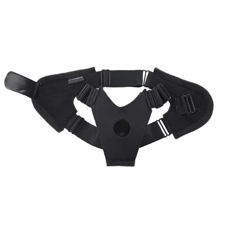 Sportsheets Pivot Flex Foot Harness Black - Adjustable Neoprene Strap System