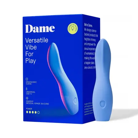 Dame Dip 2.0 Versatile Intimate Massager Periwinkle USB-C Tall Design