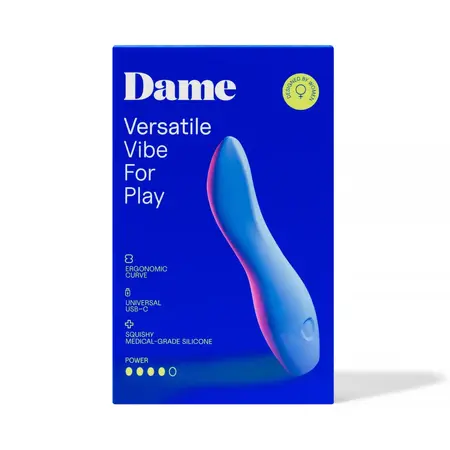 Dame Dip 2.0 Versatile Intimate Massager Periwinkle USB-C Tall Design