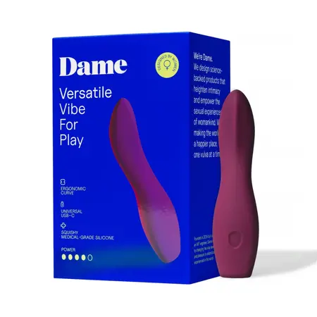 Dame Dip 2.0 Multi-Function Intimate Device Pink USB-C Taller Design