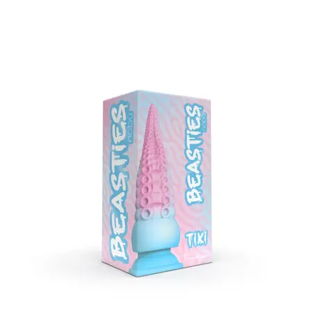 Nobu Tiki Multi Fantasy Silicone Model with Suction Cup, 10 Modes
