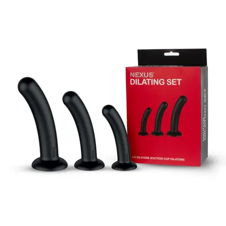 Nexus Dilator Set Silicone Intimate Training Kit Black (S/M/L)
