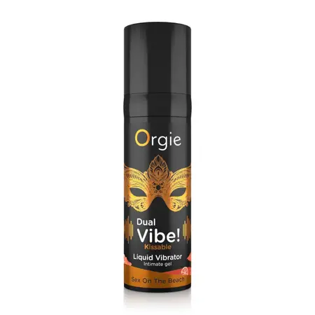 Orgie Dual Vibe Intimate Gel Sex On The Beach Flavor, Kissable, 15ml