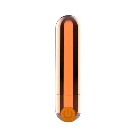 Power Bullet мини вибратор, розово злато, 10 режима, водоустойчив, 8 см