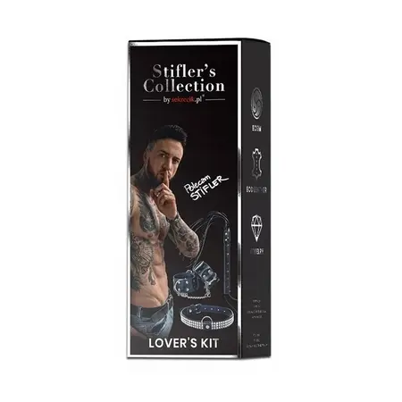 Sekrecik Stifler's Collection Intimate Set - Handcuffs, Collar & Whip