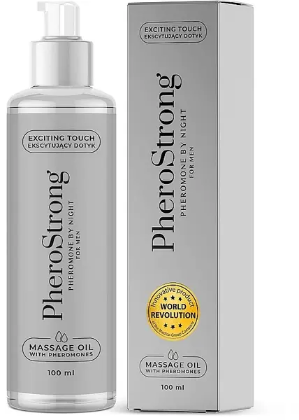 PheroStrong By Night Massage Oil for Men 100ml - Fragrance with Pheromones