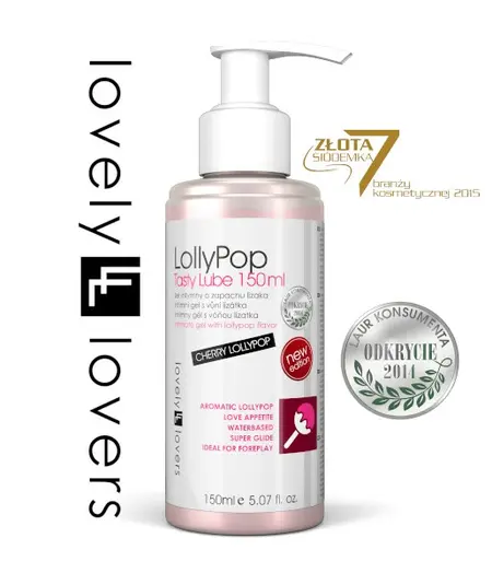 Lovely Lovers Oral Gel Cherry Lollipop Aroma Gentle Warming 150ml