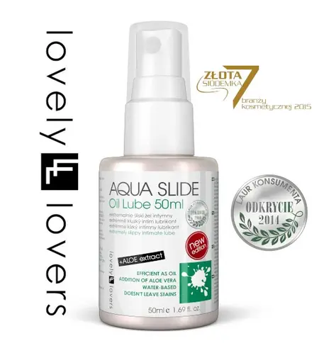 Lovely Lovers AQUA SLIDE Water-Based Intimate Gel with Aloe 50ml