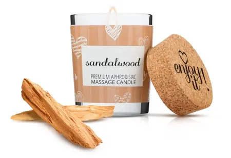 Magnetifico Sandalwood Body Massage Candle with Pheromones 70ml, Long Burn