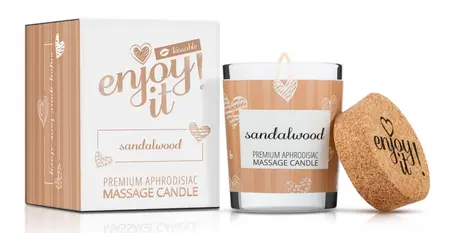 Magnetifico Sandalwood Body Massage Candle with Pheromones 70ml, Long Burn