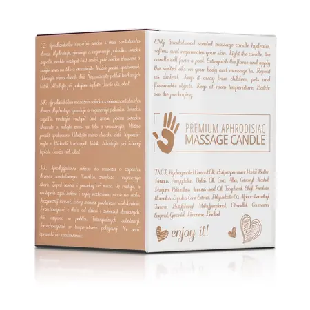 Magnetifico Sandalwood Body Massage Candle with Pheromones 70ml, Long Burn
