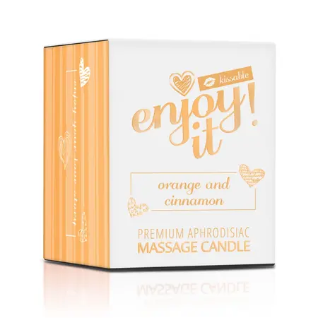 Magnetifico Candle Massage Oil 70ml with Pheromones - Orange & Cinnamon Aroma