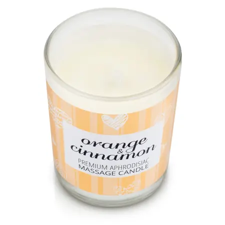 Magnetifico Candle Massage Oil 70ml with Pheromones - Orange & Cinnamon Aroma