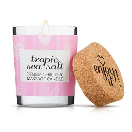 Magnetifico Tropic Sea Salt Massage Candle 70ml - Pheromone Scented, Long-Burning