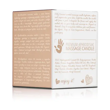 Magnetifico Candle Body Massage Oil 70ml with Pheromones - Coconut Scent