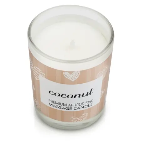 Magnetifico Candle Body Massage Oil 70ml with Pheromones - Coconut Scent
