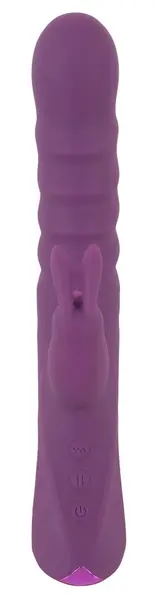 Javida 2 Function Rabbit Intimate Device - Thrusting & Vibrating, Pink