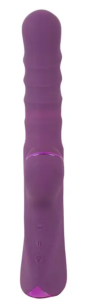 Javida 3 Function Rabbit Vibe - Thrust & Thumping, Liquid Silicone, 24cm