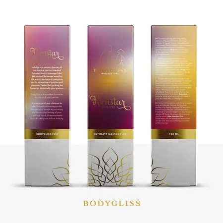 BodyGliss Massage Oil Pornstar Martini Scent 150ml - Exotic Aroma Collection