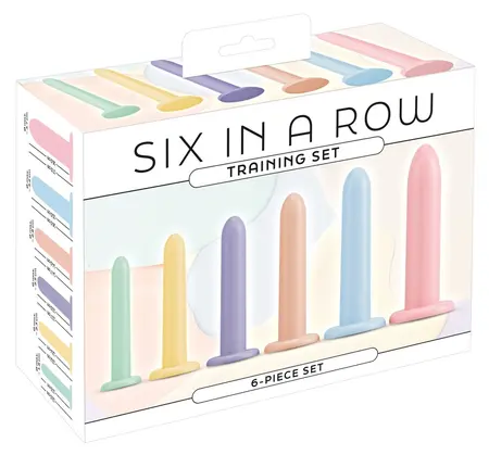 You2Toys Six in a Row Silicone Training Set 6 Sizes Pastel Colors