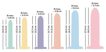 You2Toys Six in a Row Silicone Training Set 6 Sizes Pastel Colors