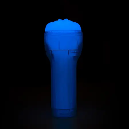 Kiiroo FeelGlow PBC Black - Glow-in-the-Dark Intimate Sleeve, 21 cm