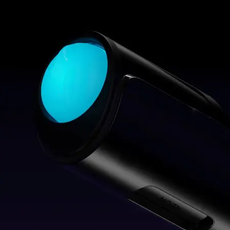 Kiiroo FeelGlow PBC Black - Glow-in-the-Dark Intimate Sleeve, 21 cm