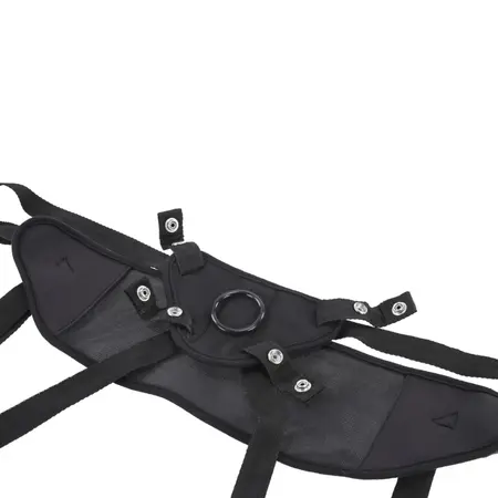 Sportsheets Breathable Strap-On Harness Black Adjustable Comfort Fit