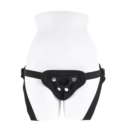 Sportsheets Breathable Strap-On Harness Black Adjustable Comfort Fit