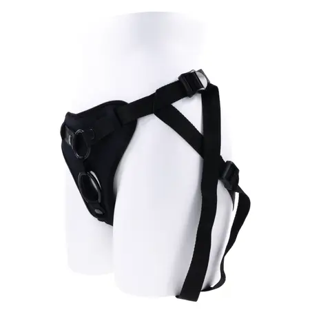 Sportsheets Dual Desires Adjustable Strap-On Harness Black