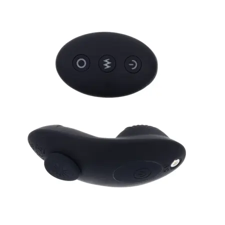 Sportsheets Hidden Pocket Strap-On Set with Remote Vibrator, Black
