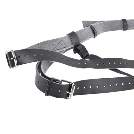 Sportsheets Aurora High Waisted Harness Adjustable Black 60” Max