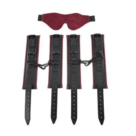 Sportsheets Saffron Under the Bed Adjustable Restraint System Red/Black