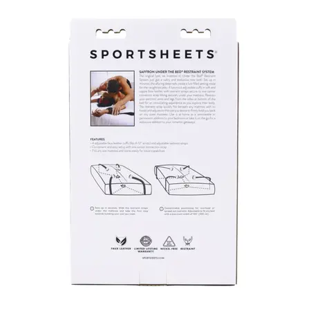 Sportsheets Saffron Under the Bed Adjustable Restraint System Red/Black