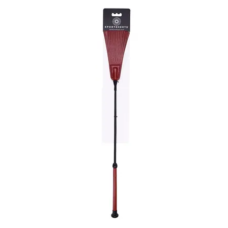 Sportsheets Saffron Fringe Crop - Red & Black, 23.75'' Dual-Layer Tip