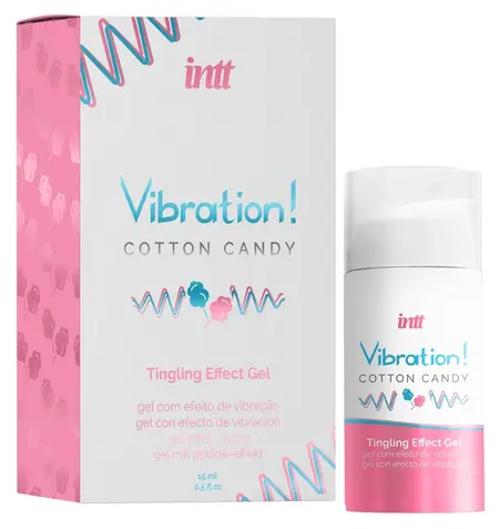 Vibration стимулиращ гел със сладък аромат захарен памук, 15 мл