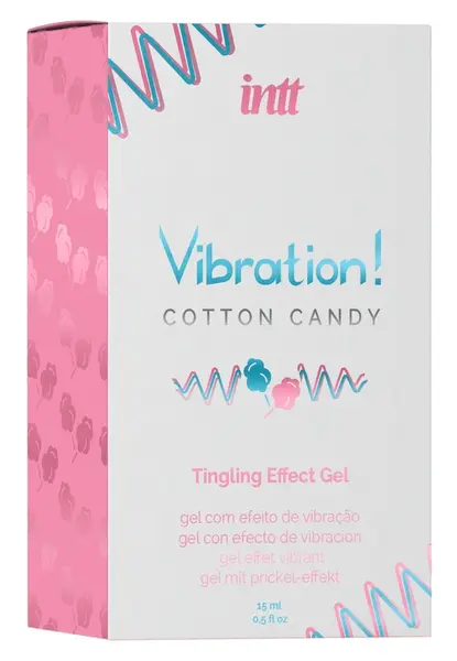 Vibration стимулиращ гел със сладък аромат захарен памук, 15 мл