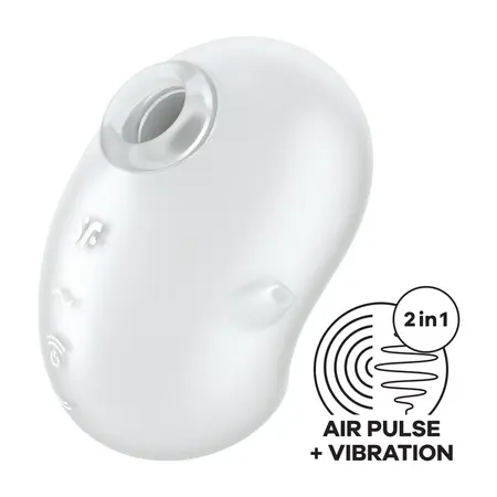 Satisfyer Cutie Ghost Air Pulse Intimate Device White Waterproof