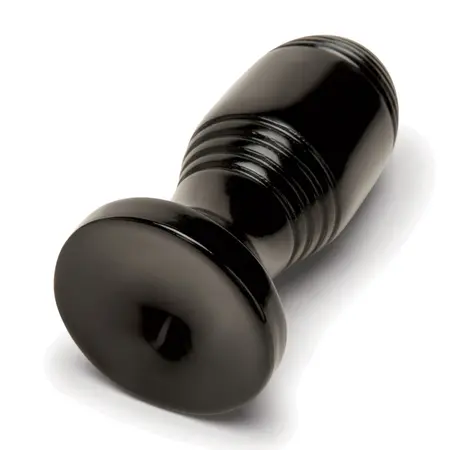 Релефен анален разширител, PVC, черен, 11,4 см