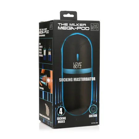 XR Brands The Milker Mega-Pod Intimate Suction Device - Dual End Design