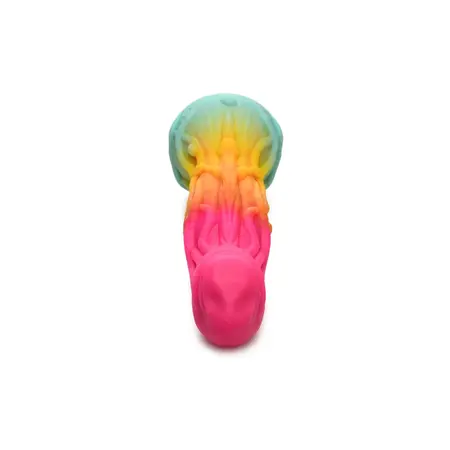 XR Brands Shape Shifter Alien Silicone Model with Suction Base, Multicolor