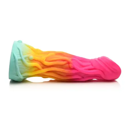 XR Brands Shape Shifter Alien Silicone Model with Suction Base, Multicolor
