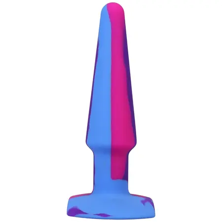 A-Play Groovy Silicone Anal Plug 12 cm Multicolor - Flexible Tapered Model