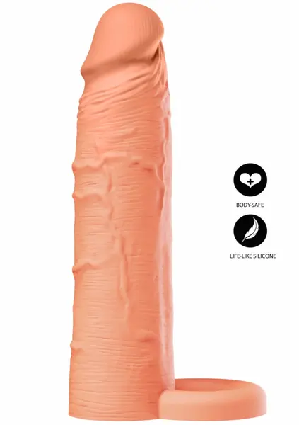INFERNO by HIDDEN DESIRE Liquid Silicone Extension Sleeve 18 cm with Ring