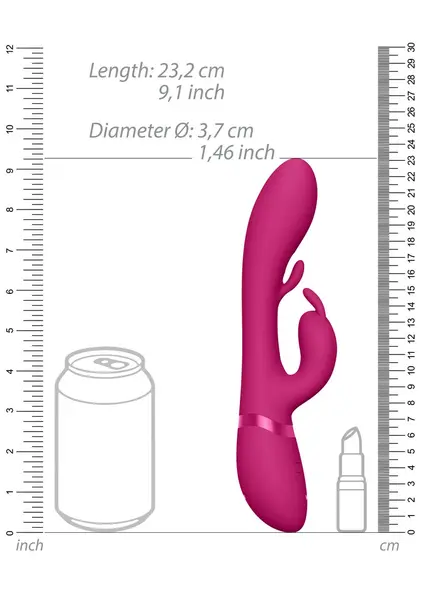 Tama Wave Pink Multi-Motor Silicone Intimate System, Waterproof
