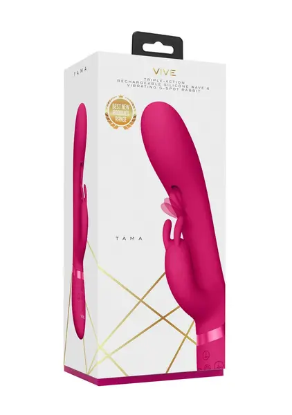 Tama Wave Pink Multi-Motor Silicone Intimate System, Waterproof
