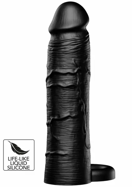 HIDDEN DESIRE INFERNO Liquid Silicone Extension Sleeve 18cm with Ring