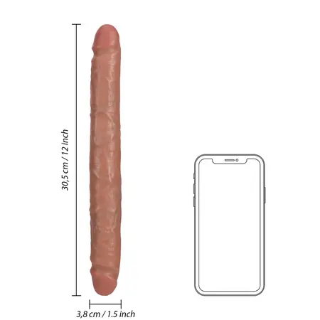 RealRock Slim Double Ended Intimate Model 30.5 cm - Natural Tan